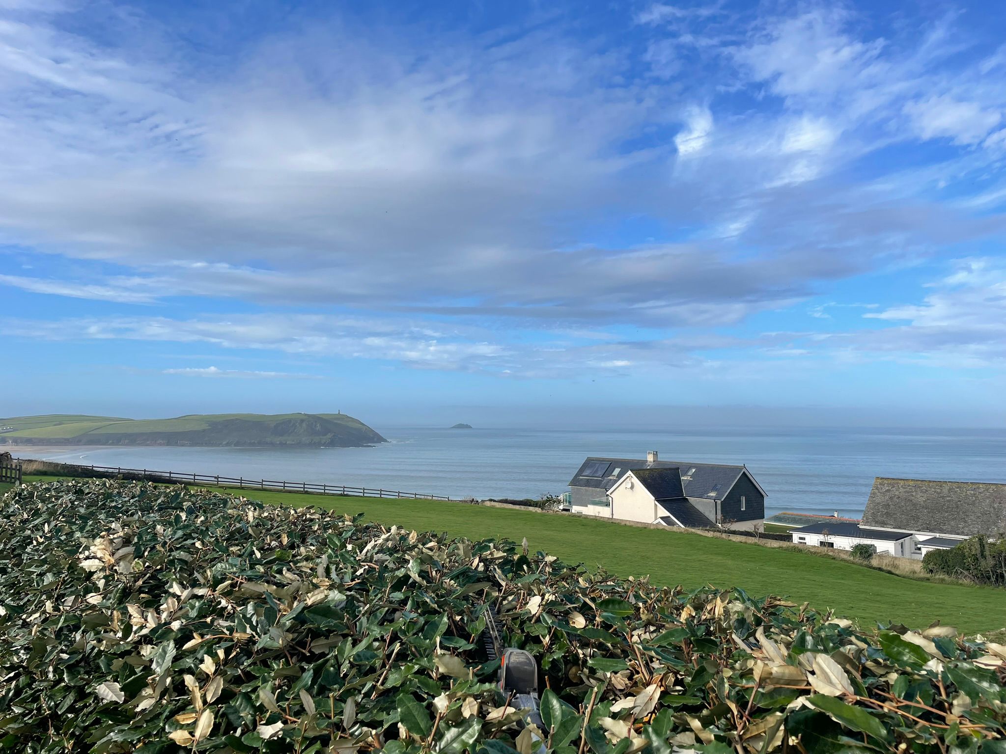 Coastal garden with sea view, Rock, Cornwall